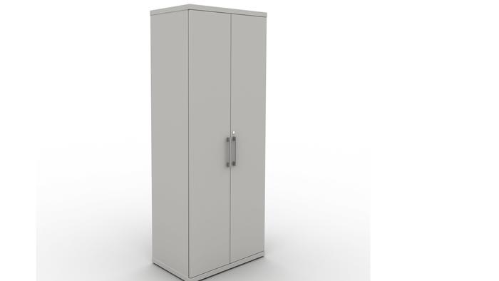 Cirrus Double Door Storage 4 Shelves White 800