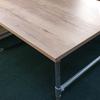 1500mm Rustic Oak / Scaffolding Look Boardroom Table 