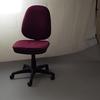 Burgundy Fabric Operator Chair