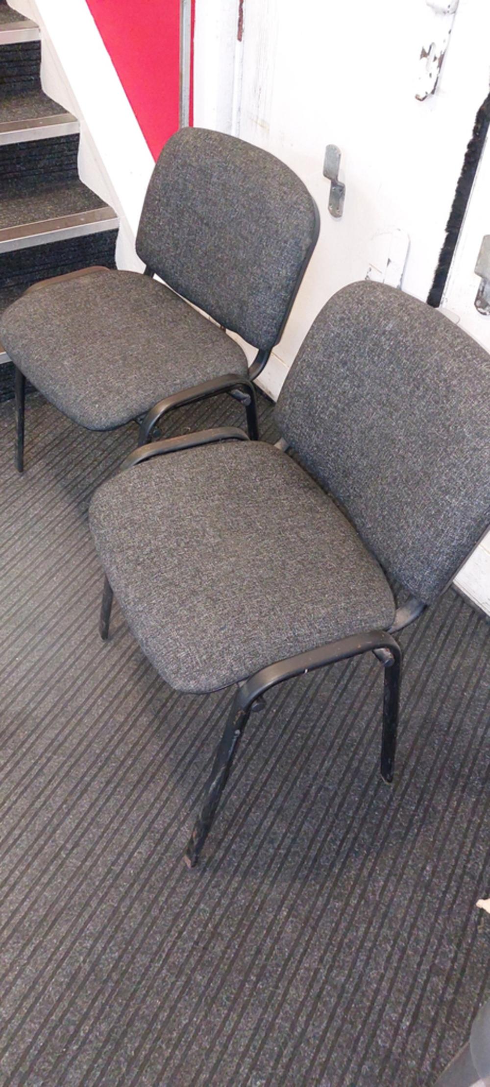 Charcoal Flipper Stacking Chair