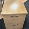 Light Oak 2 Drawer Filing Cabinet