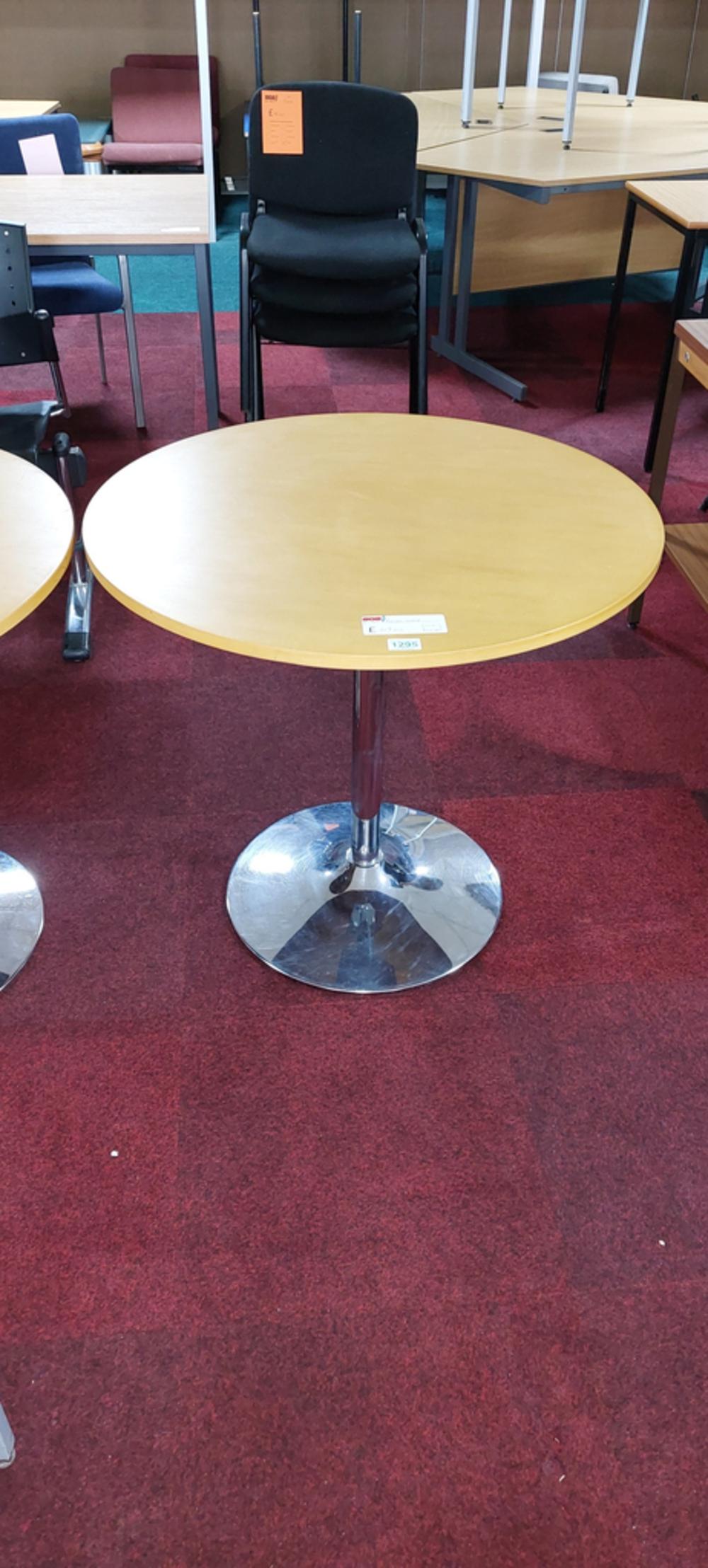 Beech 800mm Dia Round Table 
