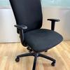 Squared Backed Task Chair with Adjustable Armrests Black