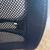 Scuba Blue Mesh Back Task Chair with Fixed Arms- Rip In Backrest