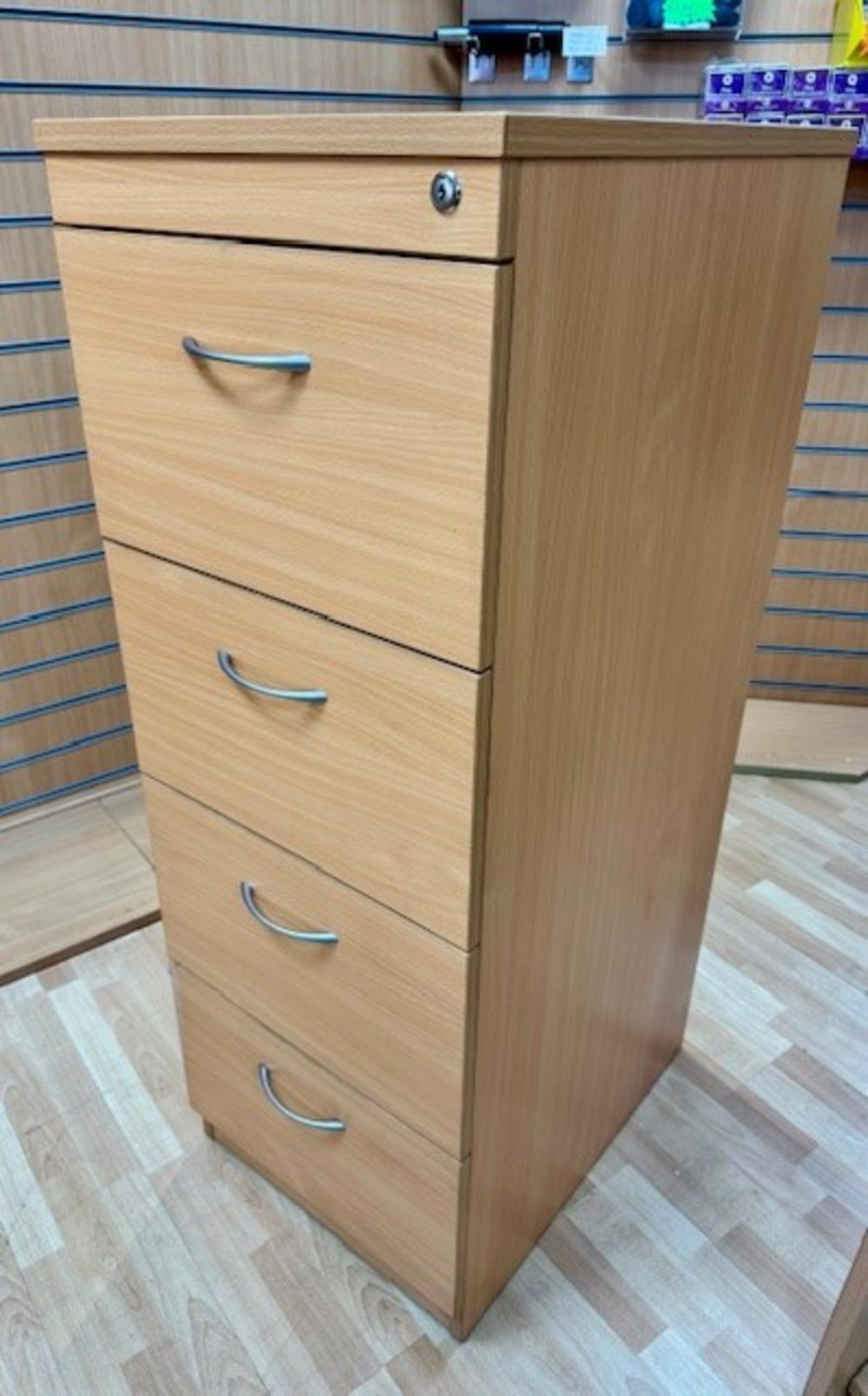 OI Beech 4 Drawer Filing Cabinet