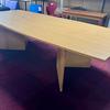 2750mm Barrel Shaped Boardroom Table with Cable Port