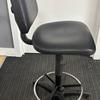 Black Vinyl Draughtsman Chair