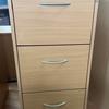 Beech 3 Drawer Filing Cabinet