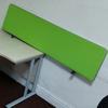 Lime Green 1600mm Fabric Desk Screens