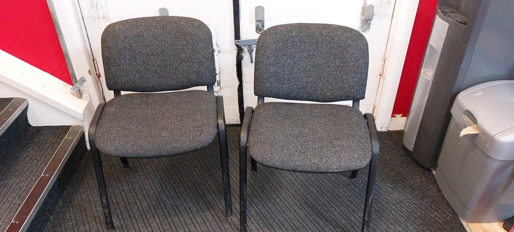 Charcoal Flipper Stacking Chair