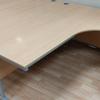 Light Oak 1600mm R/H Radial Desk