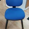 Blue Fabric Cantilever Chair 