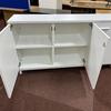 1600mm White 3 Door Wooden Credenza Unit With Shelves 