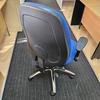 Blue Fabric Task Chair With Extra High Back 