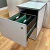 Grey 2 Drawer Filing Pedestal