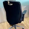 High Back Executive Chair with Pump Up Lumbar & Headrest - Black