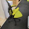 Lime Green Mesh Chair With Fold Up Arms 