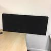 Black Fabric Alliance Desk top screen 1200mm