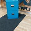 A4 Blue 2 Drawer Filing Cabinet 