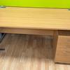 Imperial Light Oak 1600x800mm Desk with Mobile Pedestal