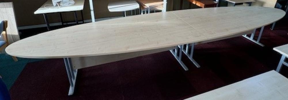 Maple 5000mm Oval Boardroom Table