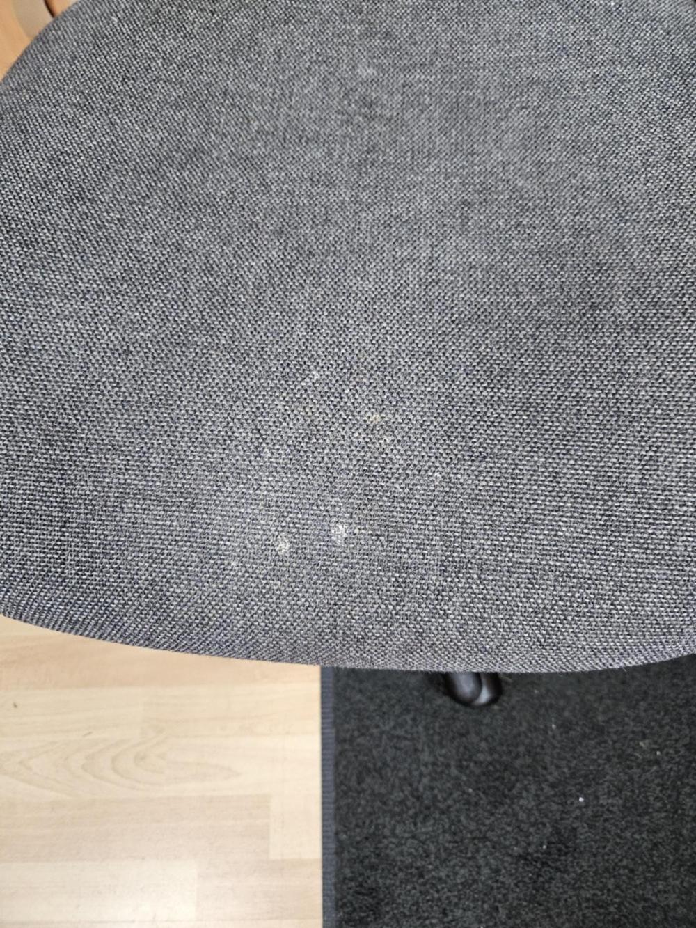 Grey Fabric High Back Chair With Fixed Arms 