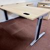 Maple 1800mm R/H Radial Desk with Desk High Pedestal