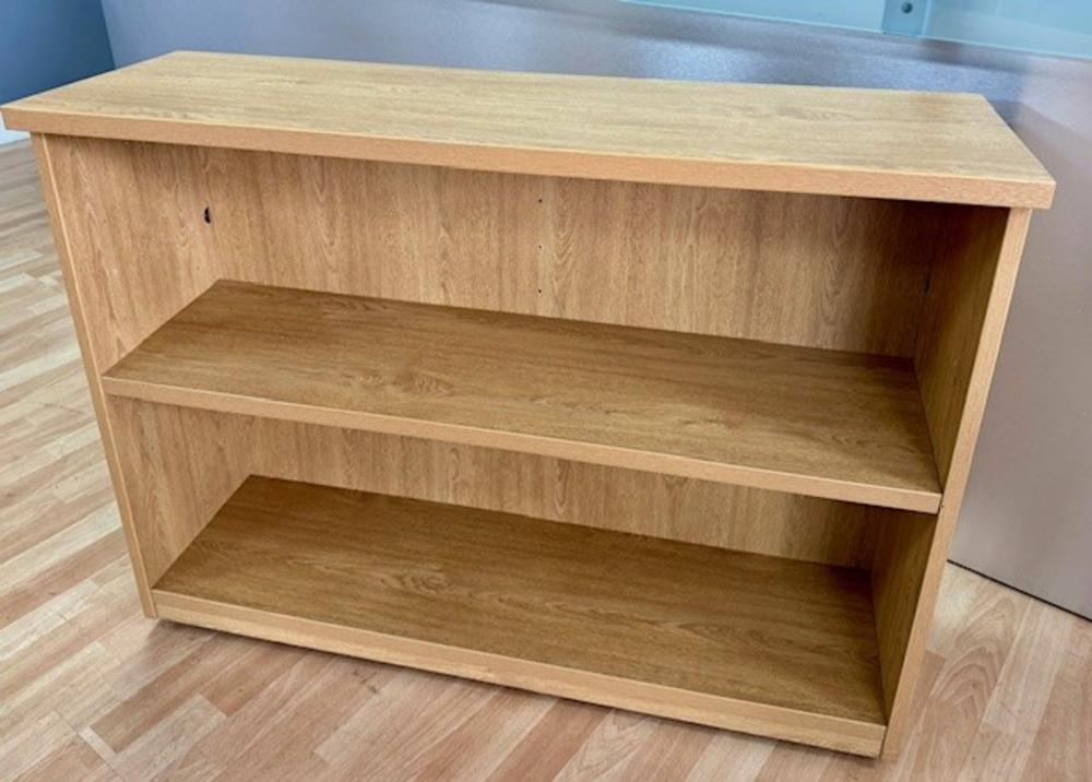 Hawk Light Oak Open Front Bookcase 1000mm with Adjustable Shelf