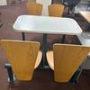 4 Seater Modular Canteen Table Double Entry