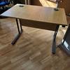 Hawk 1000mm Light Oak Workstation With Grey Legs 