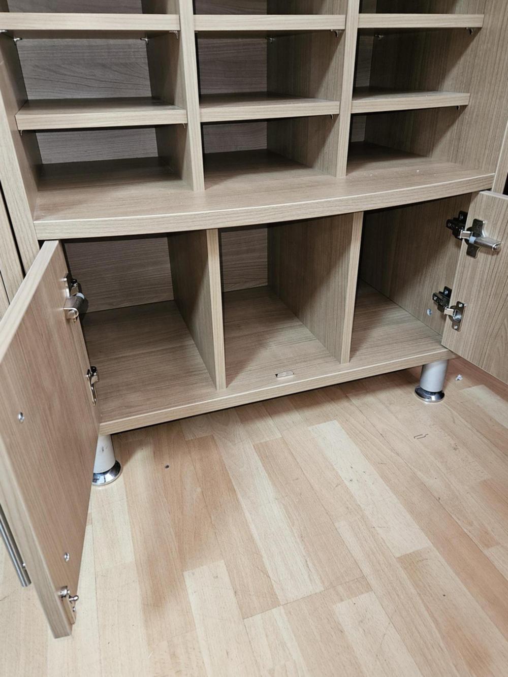 2040mm High Pigeon Hole Unit With Cupboard