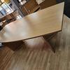 Beech Boat Shape Boardroom Table 2400mm x 1200mm 