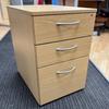 Stone Oak 3 Drawer Mobile Pedestal 