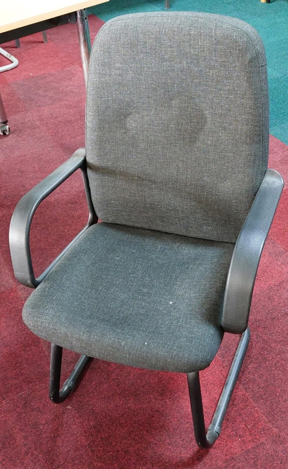 Black Side Chair with Arms