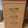 Imperial Beech Desk High Pedestal