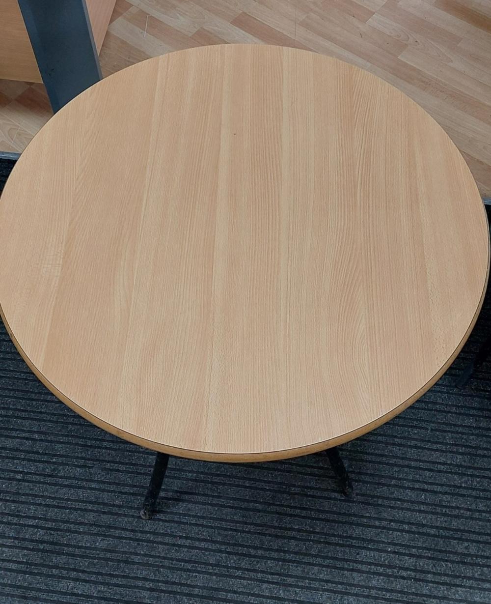 Fully Welded Beech 750mm Dia Round Table