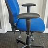 Blue Operator Chair with Adjustable Arms