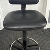 Black Vinyl Draughtsman Chair