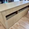 Maple Lockable 3 Door Credenza Unit with Vented Back For Fridge
