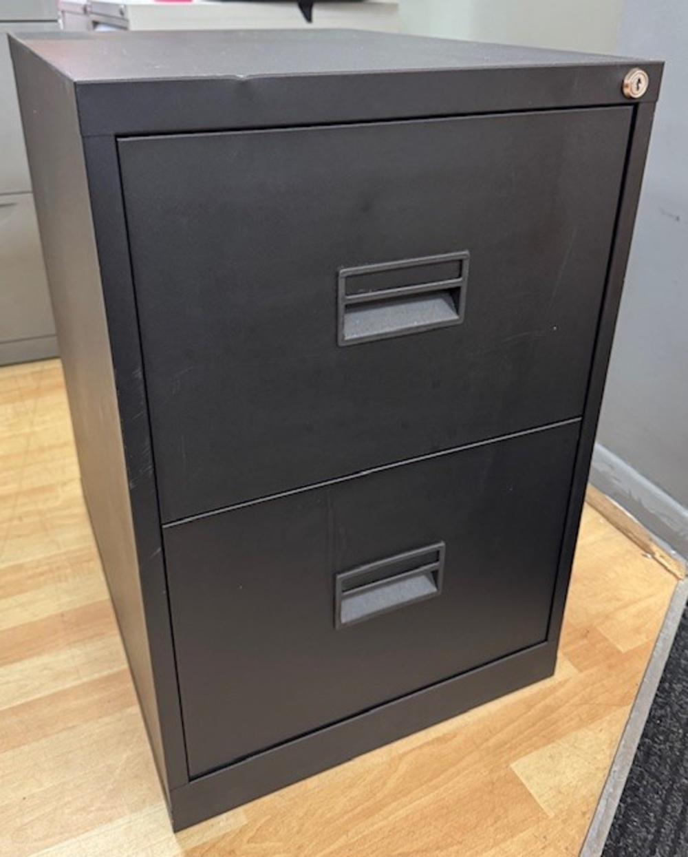 Black 2dr Filing Cabinet