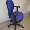 Blue Operator Chair With Adjustable Arms