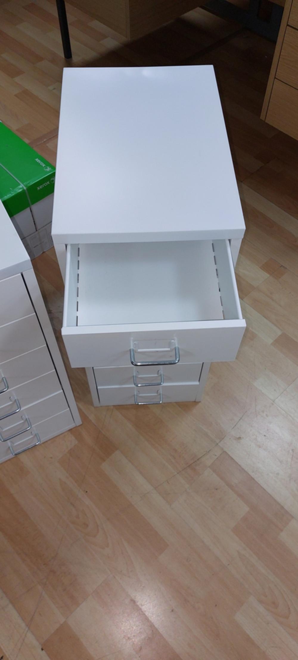 Pair Of Ikea White 6 Drawer Cabinets 