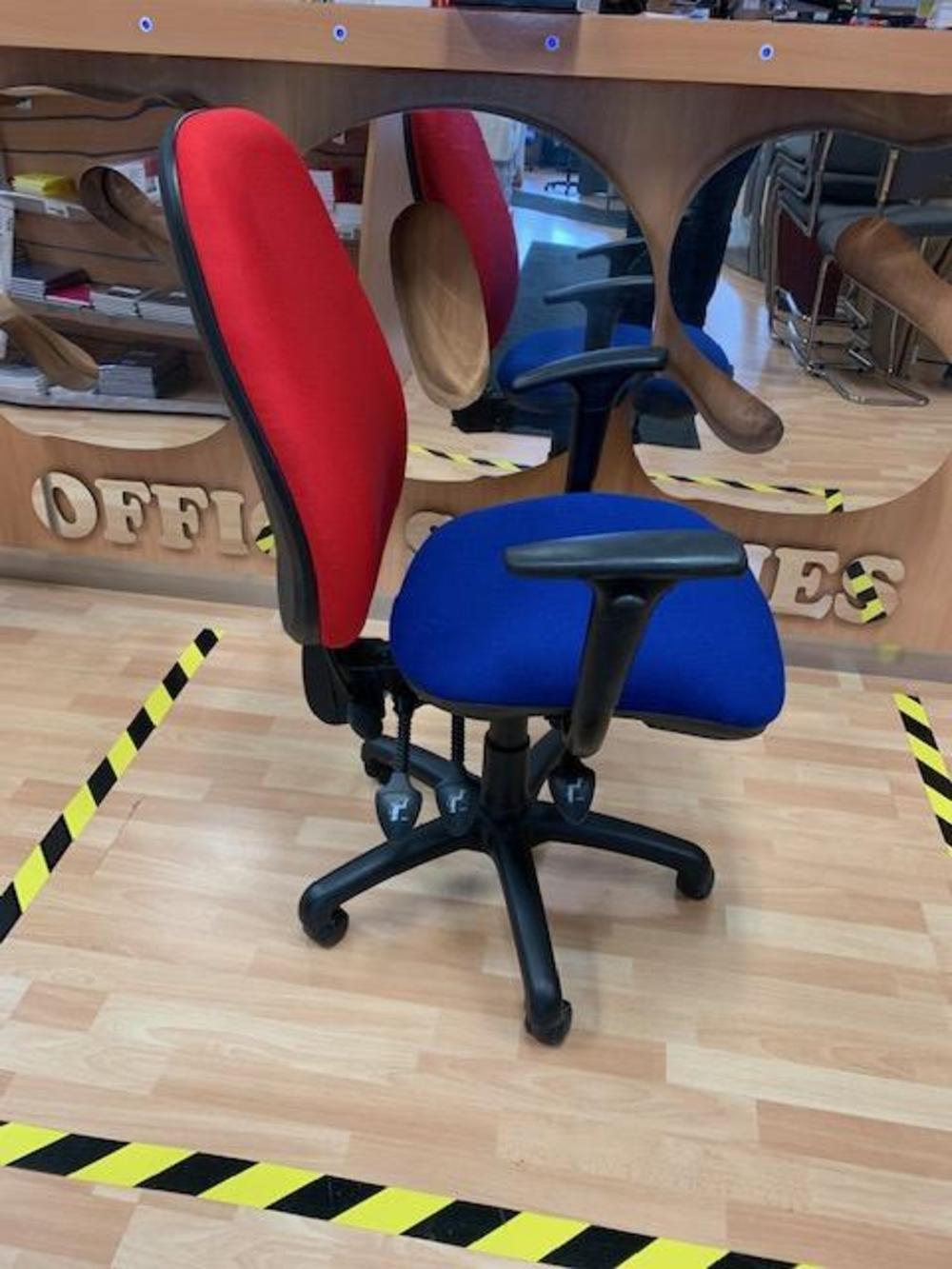 Two Tone Alliance Task Chair with Pump Up Lumbar Support