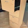 Eurotek 4 Drawer Light Oak Filing Cabinet - Non Locking