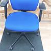 Blue Fabric Task Chair With Adjustable Arms 