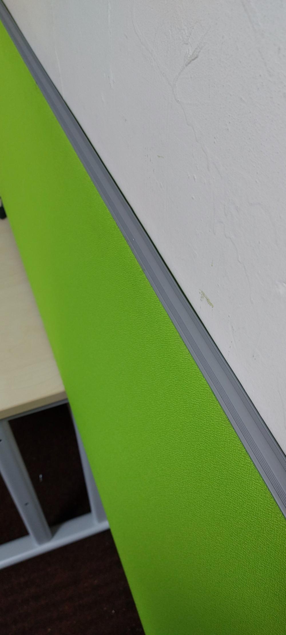 Lime Green 1600mm Fabric Desk Screens