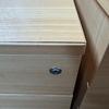 3 Drawer Mobile Under Desk Pedestal in Beech - Damaged Top