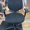 Charcoal Twin Lever Operator Chair with Adjustable Arms