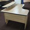 Left Handed 1520mm Apple Radial Desk With Hutch 