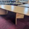 2750mm Barrel Shaped Boardroom Table with Cable Port